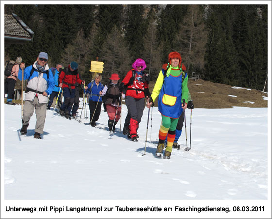 ... und Pippi Langstrumpf geht brav voraus