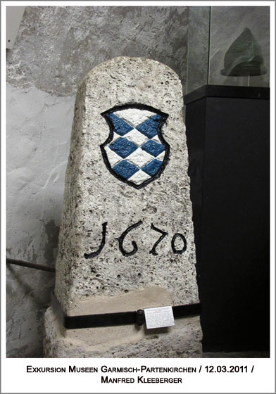 Bayerisch-Tiroler Grenzstein von 1670