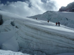 <p>Abfahrt &uuml;ber den Schw&auml;rzegletscher</p>