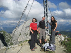 <p>Kathrin, Geli und Andrea auf dem Gimpel</p>