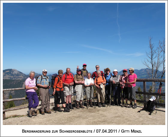 eine starke Wandergruppe