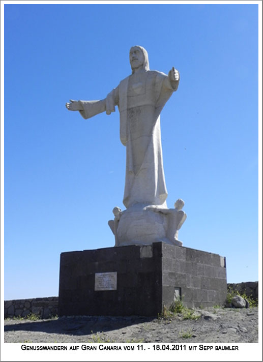 die Christusstatue bei Arenara