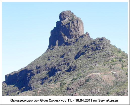 Roque de Benaiga 1415 m hoch