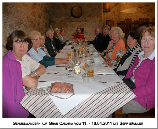 ... und am Abend eine feine Tafel