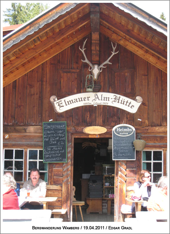 die Elmauer Alm-Hütte