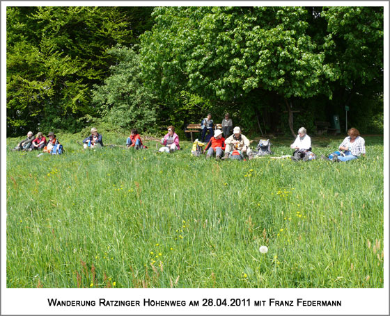 Rast auf der Ratzinger Höhe