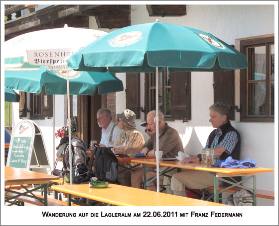 ausgiebig Rast an der Lagleralm