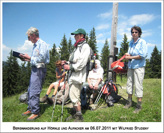 am Ziel, auf dem Gr. Aufacker