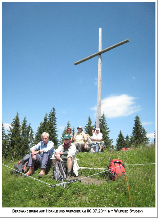 die Wandergruppe auf dem Gr. Aufacker