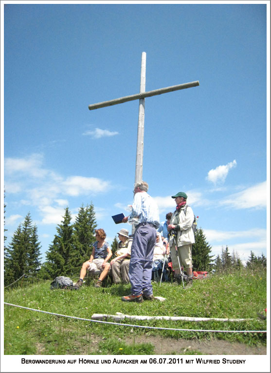 das Gipfelkreuz vom Gr. Aufacker