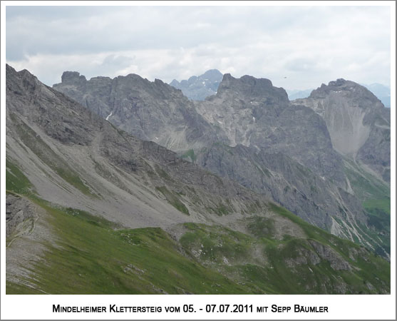 die drei Schafalpenköpfe mit dem Klettersteig