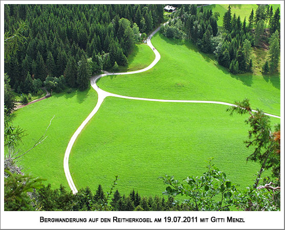 interessanter Wegeverlauf von oben gesehen