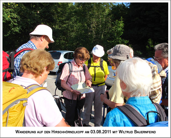 der Tourenverlauf wird erläutert