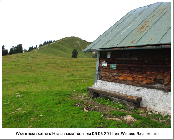 von der Bärenhauptalm der Blick zum Gipfel