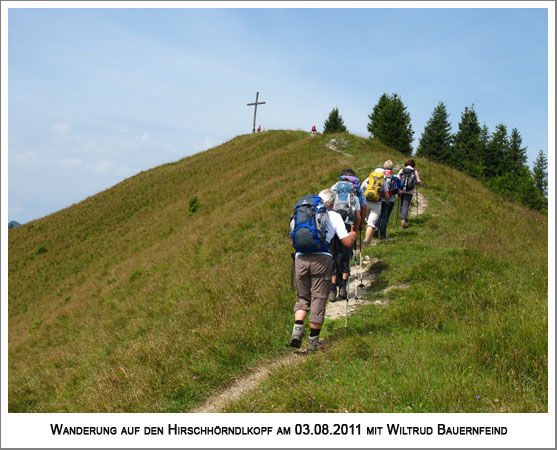 das Gipfelkreuz bereits in Sicht