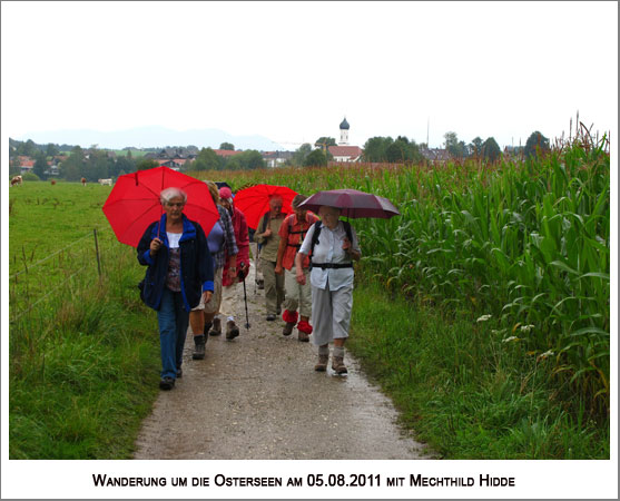 Wanderung noch bei leichtem Nieselregen 