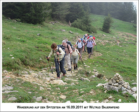 der etwas steinige Weg zum Gipfel