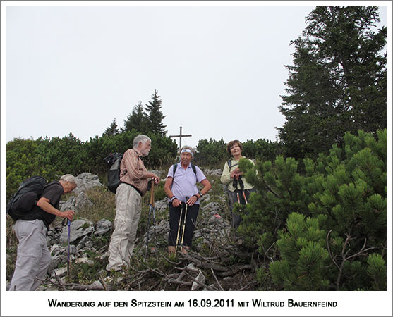 das Gipfelkreuz ist bereits in Sicht