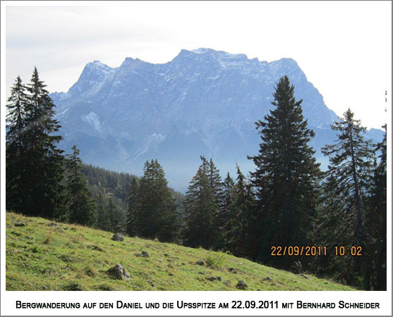 Zugspitzmassiv nach dem überraschenden Schneefall