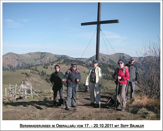 am Gipfel des Bleicherhorn