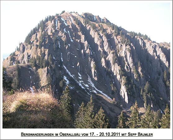 die sehr alpine Seite des Siplingerkopf