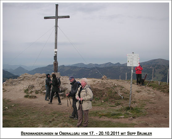 der Gipfel des Riedbergerhorn 1787 m