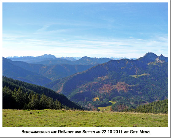 ...und in den Bergen beste Fernsicht