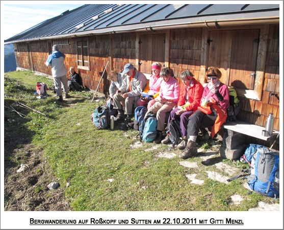 große Mittagspause an der Stümpfling-Alm