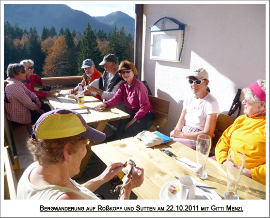 zum Ausklang eine Einkehr auf der Bäckeralm 