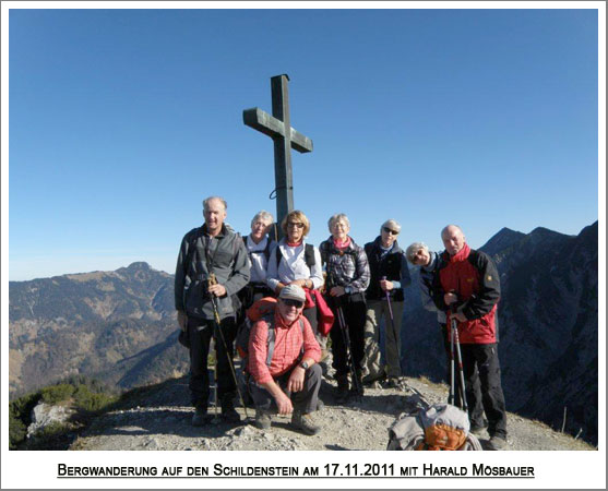 die sonnenhungrige Wandergruppe