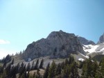 <p>Blick von der Tannheimer H&uuml;tte zum H&uuml;ttengrat</p>