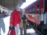<p>Unsere Seniorinen bei der Ankunft in Pontresina</p>