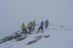 <p>Vordere Gubachspitze, 3318 m, im Nebel und Schneetreiben mit Sonnenl&uuml;cken unterwegs</p>