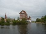 <p>Ankunft am Hafen in Demmin mit Warenspeicher</p>