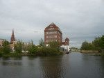 <p>Ankunft am Hafen in Demmin mit Warenspeicher</p>