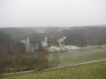 <p>Ausblick von der windigen Dammkrone nach Osten</p>