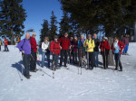 <p>Gruppenfoto am Almberggipfel</p>