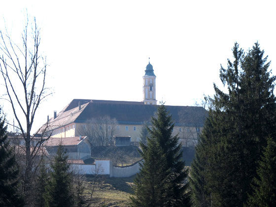 Kloster Reutberg in Sicht