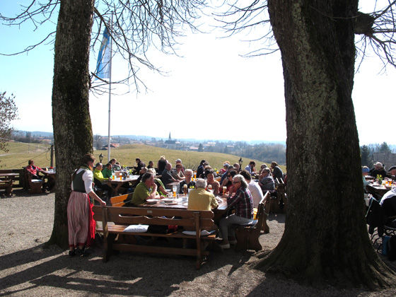 die Berge liegen im Dunst