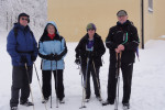 <p>2. Tag: Wandergruppe vor der Kirche St. Nepomuk in Leopoldsreut</p>