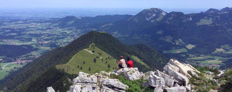 Enjoying the Outlook at Aiplspitz.