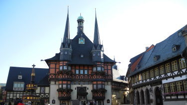 spätmittelalterliches Rathaus in Wernigerode
