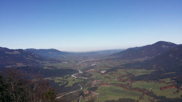 Blick auf Lenggries im Isartal