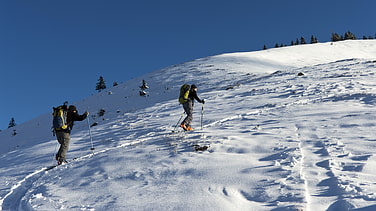 Im Anstieg zum Schreckenkopf