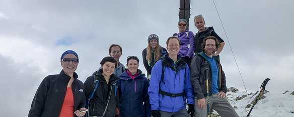 Group picture at Hochgern summit