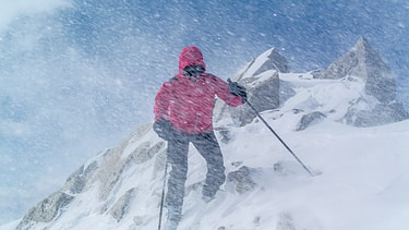 1. Platz: Im Schneesturm