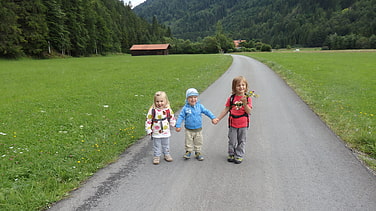 auf dem Weg zur Hütte