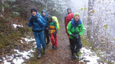 Auf dem Weg zur Hütte