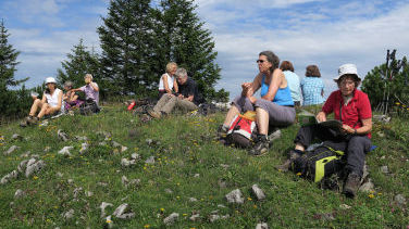 Gipfelrast an der Nagelspitze