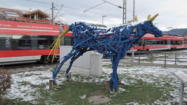 Franz Marc "Blaues Pferd" in Holz